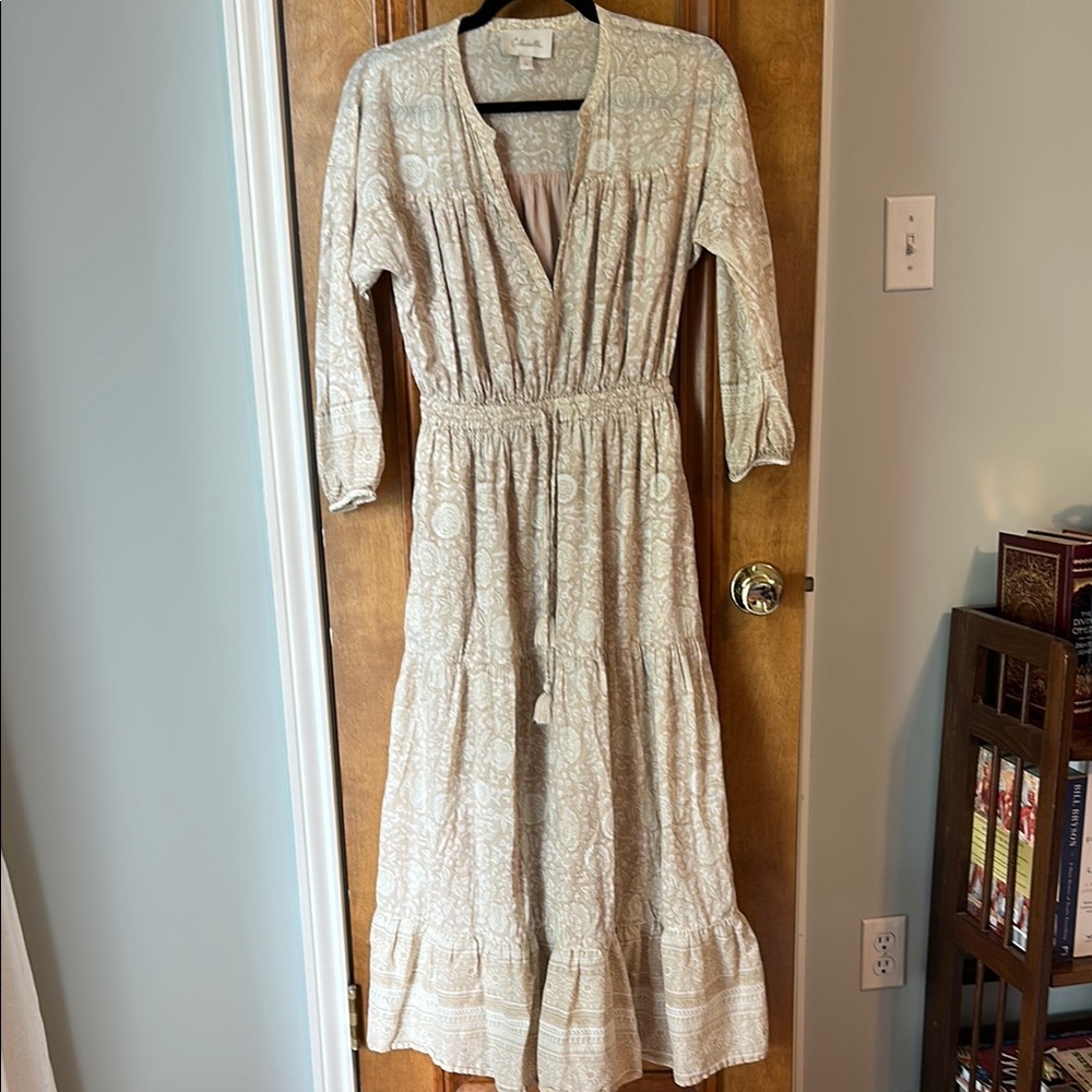 Cleobella Elegant Cream Maxi Dress Small